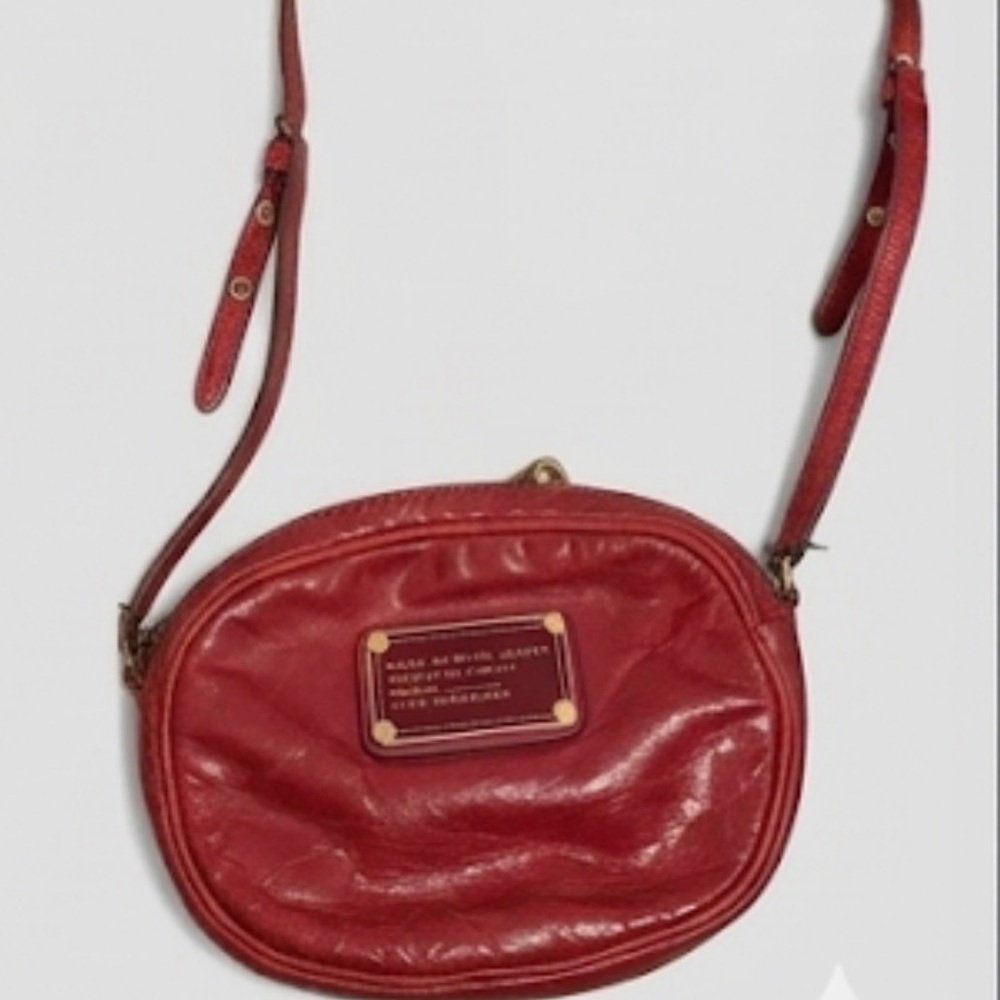 Marc by Marc Jacobs Red Leather Crossbody Bag with Gold Hardware + dustbag
